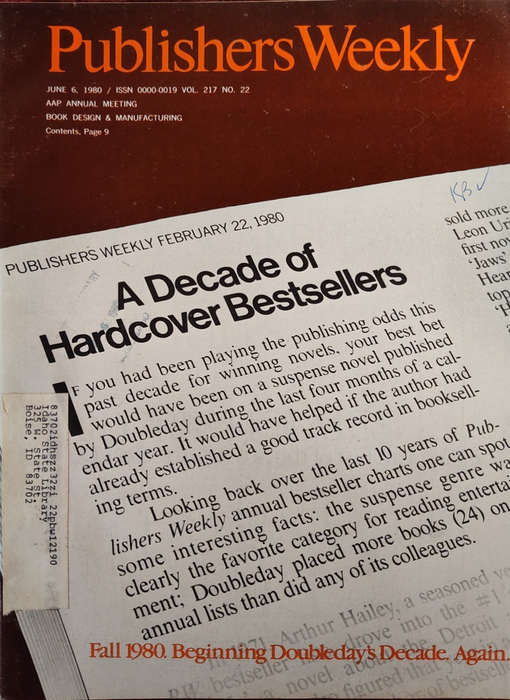 Publishers Weekly - June 6, 1980